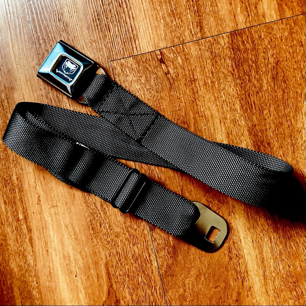 Dodge Viper logo seat-belt style belt